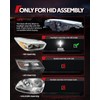 Torchbeam D3S HID Headlight Bulbs, 8000K White Blue, High/Low Beam,