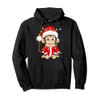 Funny Monkey Christmas Lights Santa Costume Cute Animal Xmas Pullover