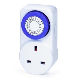Status: IONOS 24 Hour Mini Timer Switch | 24 Hour Segment Timer Light Switch | White UK Plug | ION24HMINIT10