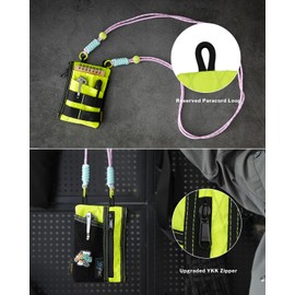 VIPERADE VE18R Small EDC Bag, Small Tool Bag with 6 Pockets, EDC Tool Organiser Bag for Men, Small EDC Multitool Bags Organiser Pocket Pouch with Shoulder Strap