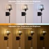 Battery Operated Crystal Wall Sconces Set of 2,Black Rechargeable Wireless