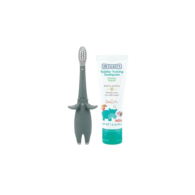 Dr. Talbot's Toddler Training Toothbrush and Naturally Inspired Kids Toothpaste