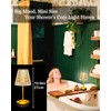 Gold Cordless Table Lamp Rechargeable,5000mAh Battery Operated Lamps,Mini Small Crystal