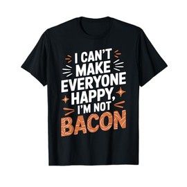 Funny Bacon Design For Men Women Adult Meat Pork Lover Bacon T-Shirt