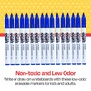 School Smart Dry Erase Pen Style Marker, Fine Tip, Blue,