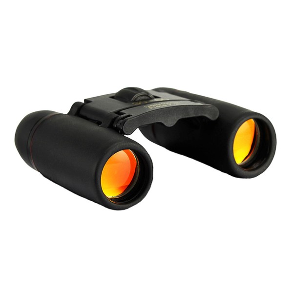 Meichoon Binoculars Retractable Shimmering Night Vision Mini Easy to Focus Suitable for Birdwatching Outdoor Travel with Cloth Bag Adults and Children Red Film