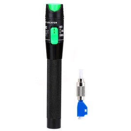 20KM Aluminium Visual Fault Locator Fiber Tester Detector Meter Universal Connector FC Male to LC Female Adapter for CATV Telecommunications