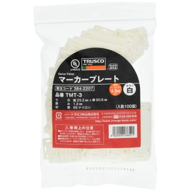 TRUSCO (torasuko) Marker Plate Length 25.2 mm X Width 60.8 mm (100 Piece) TMT – 3