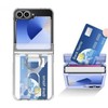 Nova ZFlip6 Hinge Protection 5-Ring Card Case for Z Flip ZFlip6.5 Universal/Clear