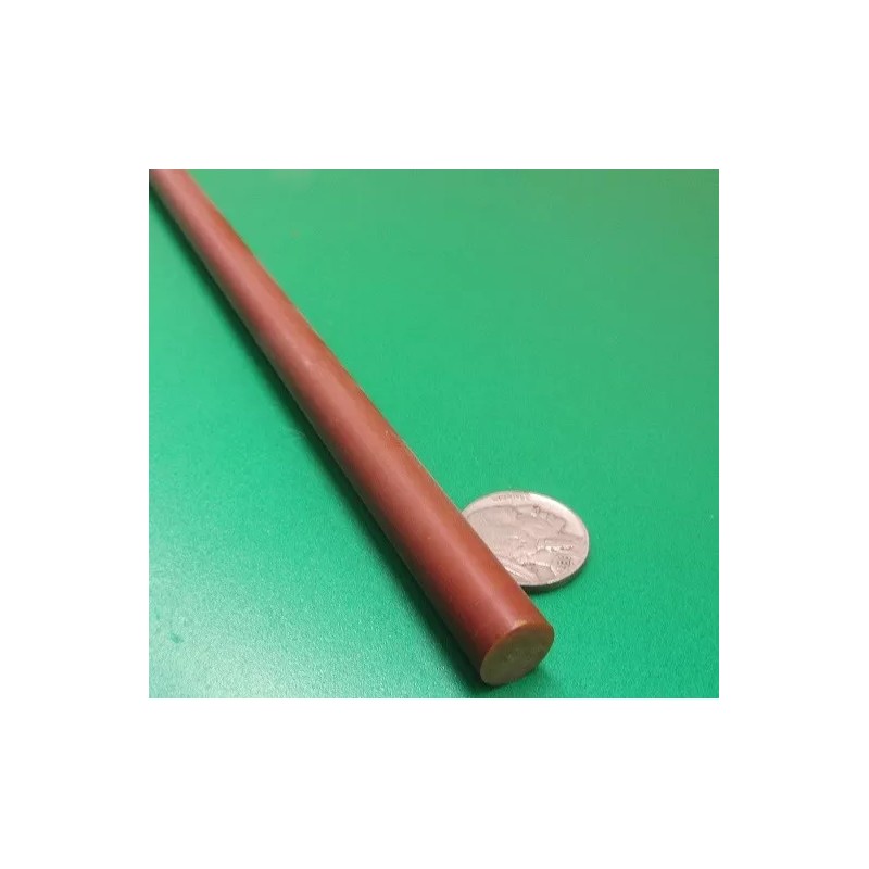 Micarta Phenolic XX Paper Rods .437" (7/16") Diameter x 24"