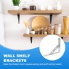 PATIKIL Wall Shelf Brackets 6", 2 Pack Heavy Duty Stainless