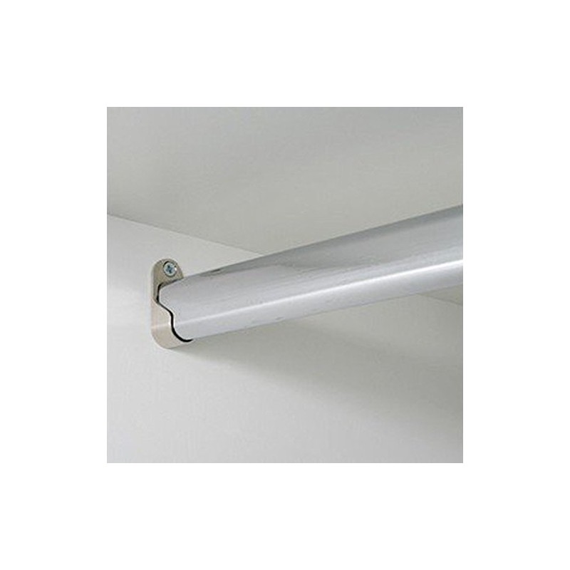 Vientiane Wardrobe Rail Holder,2 Pieces Metal Wardrobe Tube Bearing for