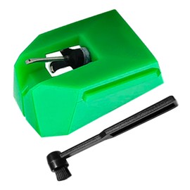 AT-VMN95E Record Needles Replacement with Anti-Static Cleaning Brush, Diamond Vinyl Turntable Stylus Needles Compatible with Audio-Technics AT-LP120X Series Vinyl Record Players