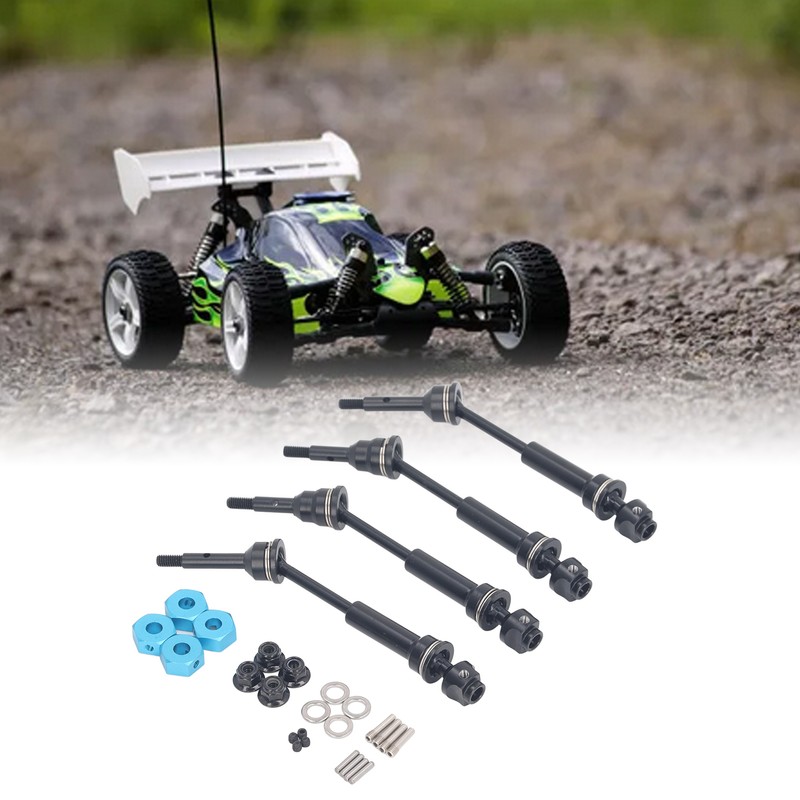 4Pcs RC Car Drive Shaft Set Front Rear Universal Axles