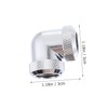 NUOLUX 4pcs Hard Pipe Quick Twist Elbow Water Cooling Kit