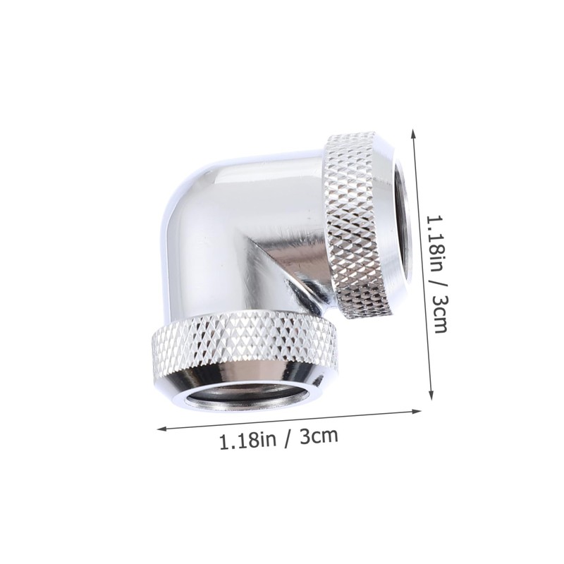NUOLUX 4pcs Hard Pipe Quick Twist Elbow Water Cooling Kit