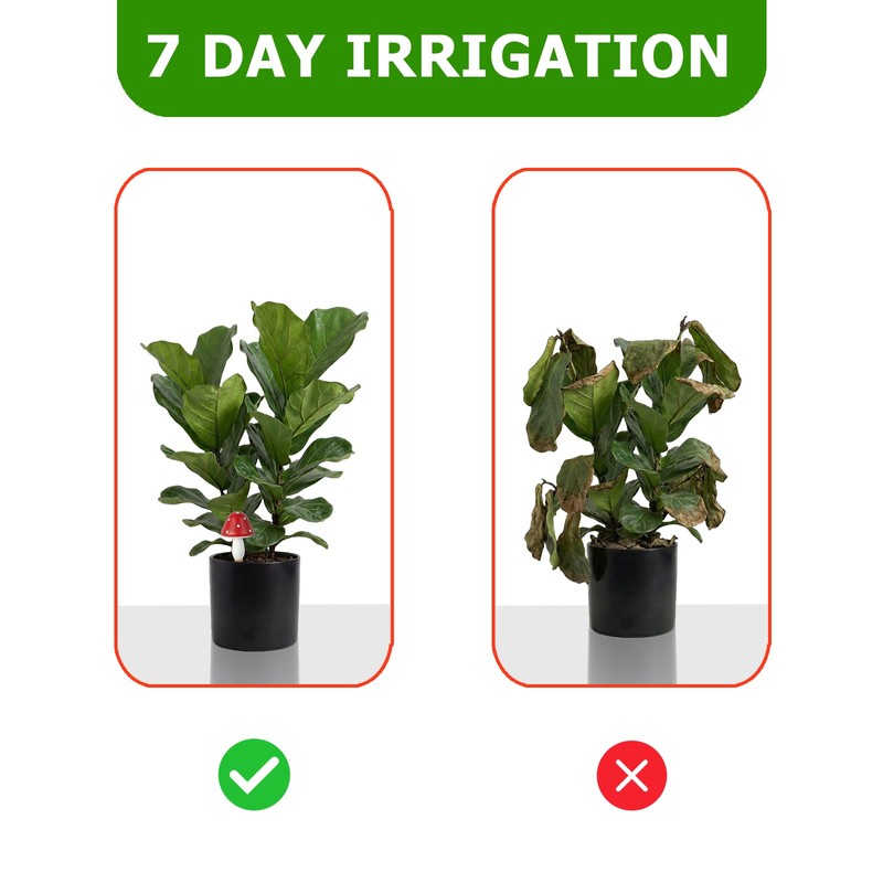 Prashent Plant Watering Globes, 8 Pack Self-Watering Terracotta Spikes -