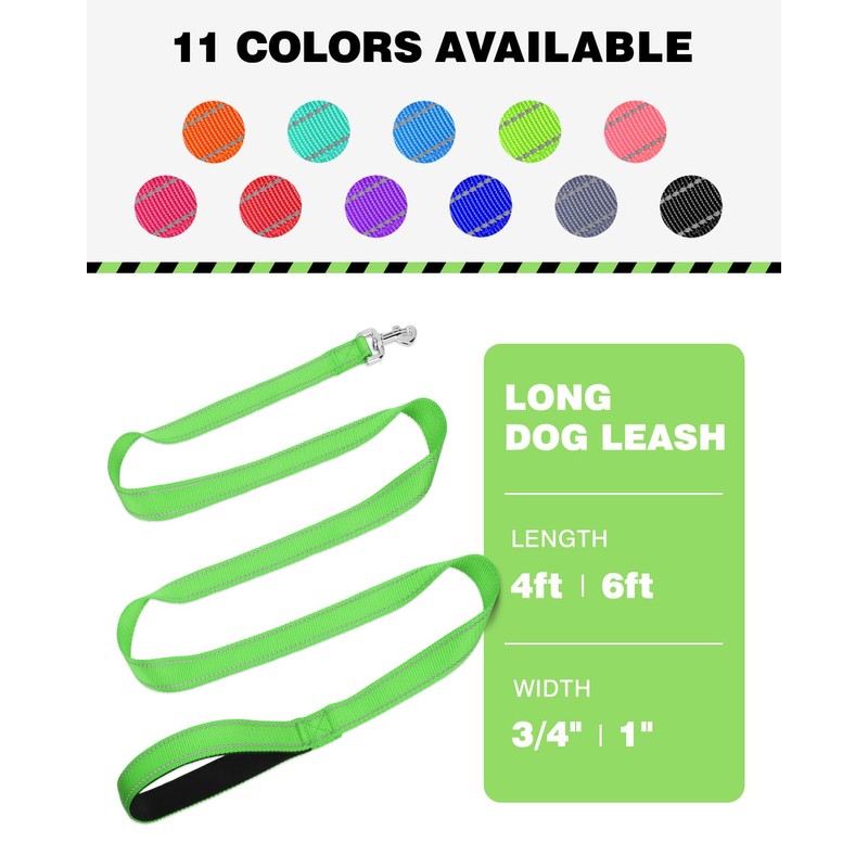 Erbine 6ft Dog Leash for Small Medium Large Dogs |