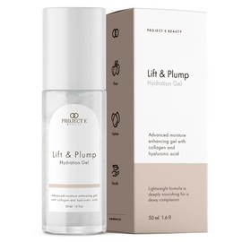 Lift & Plump Hydration Gel by Project E Beauty | 24-Hour Hydration | Anti-Aging Pore Tightening Treatment | Hydrating & Moisturizing Facial Skincare | Fine Lines and Wrinkles