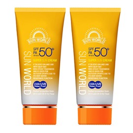 Sunworld Super Sun Cream 80ml (2 bottles) Waterproof Functional / 썬월드 수퍼 썬크림 80ml 2개 워터프루프 기능성