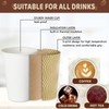 Bemoseng Pack of 25 Coffee Cups Made of Kraft Paper,