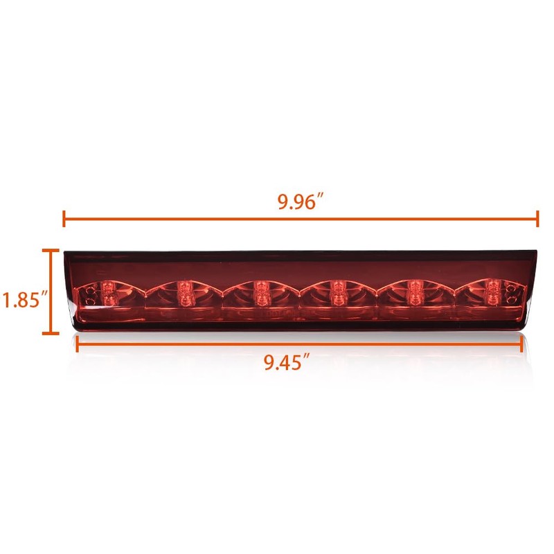 G-PLUS 3rd Third Brake Light High Mount Stop Lamp Red