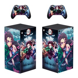 Vanknight XB Series X Skin Console Controllers Skin Anime Vinyl Sticker Decal Wrap for XB Series X Console