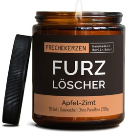 Lustige Duftkerze mit Spruch für Beste FreundIn | Handgemacht aus Sojawachs | In Geschenkbox | Nachhaltiges Geschenk Freundschaft Freundin Freund Partner Schwester BFF |Apfel-Zimt