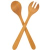 Teemando® Elegant Cherry Wood Salad Servers 35 cm 2-Piece Salad