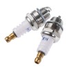 bowarepro 2Pcs L7T Spark Plug for 2 Stroke Strimmer Chainsaw