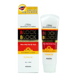 Nesura Autri Block&Block Whitening Sun Cream 80g / 네슈라 오뜨리 블록앤블록 화이트닝 선크림 80g