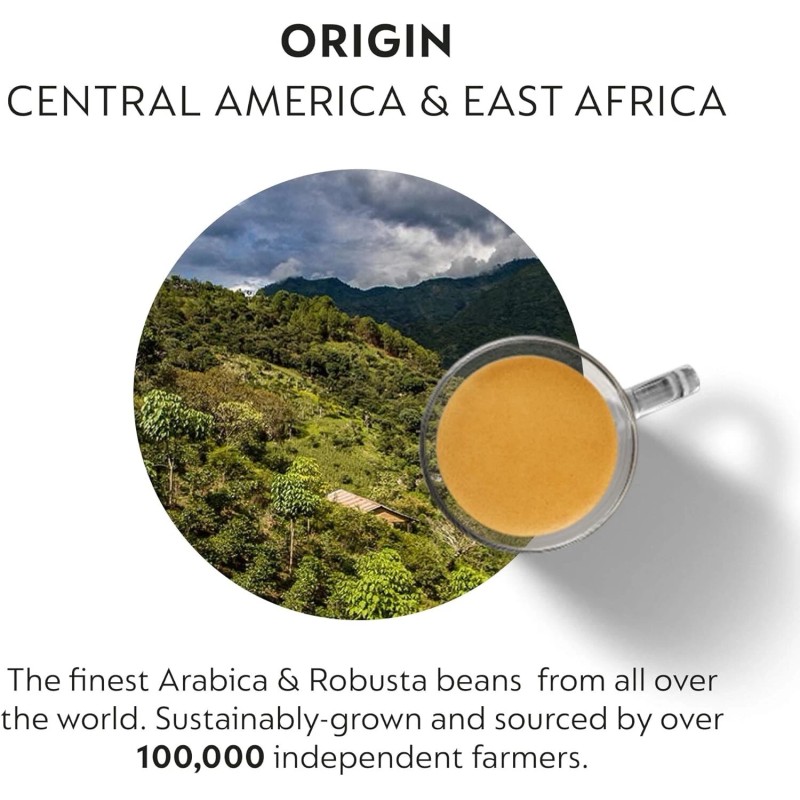 Nespresso Capsules Vertuo Dark Roast Coffee, 30-Count Coffee Pods, Brews