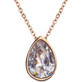 LuckyLy Collares para Mujer Oro Rosa 18K Plata Zirconia Cúbica Regalos Mamá