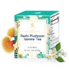 GANOHERB Reishi Mushroom Jasmine Tea, Adaptogen Ganoderma Lucidum Herbal Tea