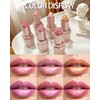 Purple Glitter Lipstick for Women, Metallic Shimmer Long Lasting Lip