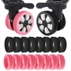 KWHSPKENG Luggage Wheel Protector Covers Sets, 16 Pack Silicone Suitcase