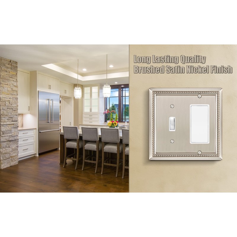Henne Bery Sunken Pearls Heavy Duty Decorative Wall Plate Switch