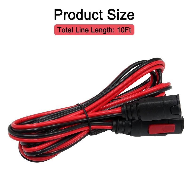 WHHZGYW 10FT GC004 Extension Cable for NOCO Genius Smart Battery