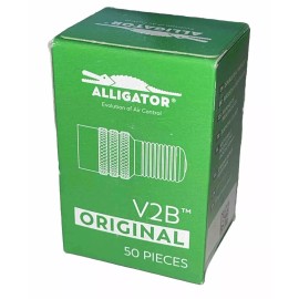 Alligator V2B Dual Seal Tire Valve Cap Original 50 Pieces