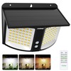 intelamp Solar Motion Sensor Light Outdoor Security Flood Light Waterproof