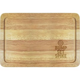 'Volleyball Bump, Set, Spike Design' Wooden Chopping/Cutting Board (WB00090165)
