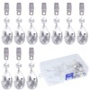 Swpeet 10Pcs Tablecloth Weights with 10Pcs Metal Clip Kit, Crystal