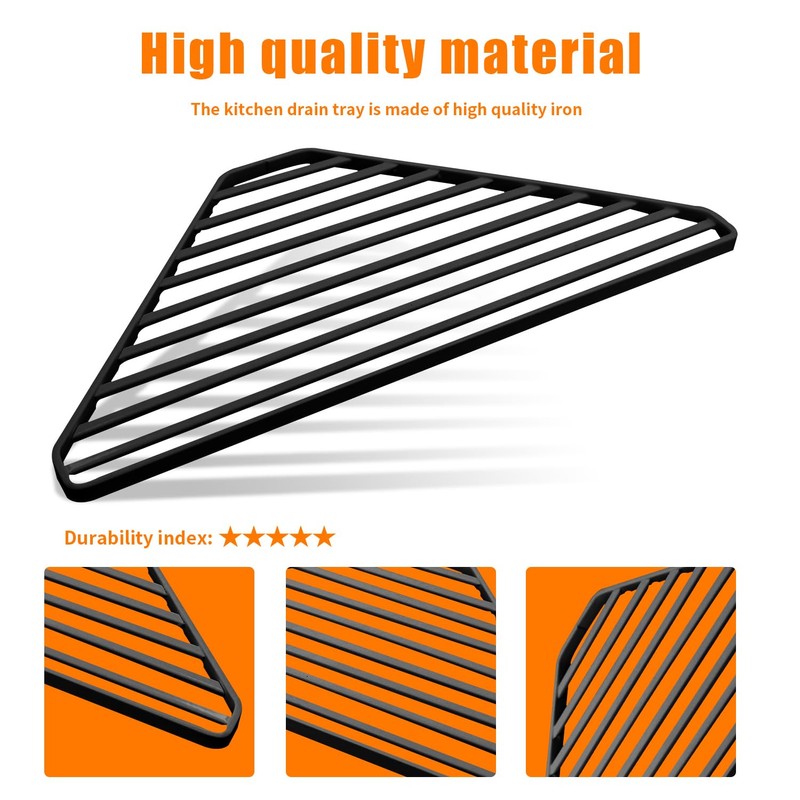 Dish Drainer Roll Up Drainer Sink Corner Triangle Corner Sink