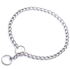 Mile High Life | Dog Training Chain Collar | Stainless Steel Slip P Ring | Choke Collar | Weather Proof | Tarnish Resistant | Variety Size and Weight Choices (9in/22cm-1.6mm1)