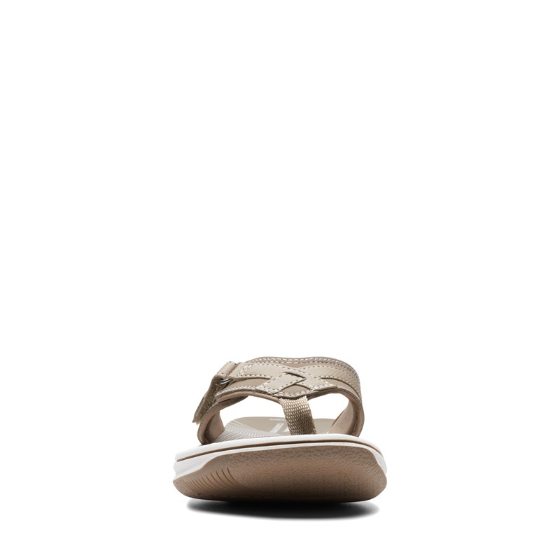 Clarks Clarks Women's Breeze Sea Flip-Flop, Taupe, 6