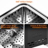 ONLYFIRE OUTDOOR LIVING 2-in-1 Smokeless Fire Pit with Pot Bracket