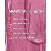 MAKI YIKA- Lápiz labial rosa metálico para mujer, lápiz labial