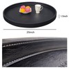 QAVOL 25 * 25 inches high-end Light Luxury Leather Round