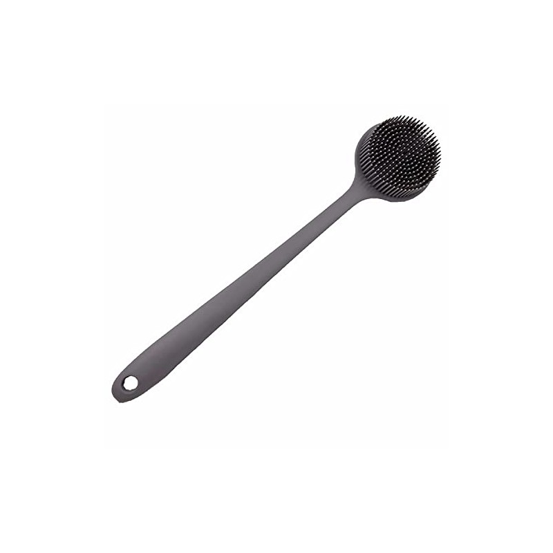 Estropajo de silicona para el cuerpo, cepillo de ducha de