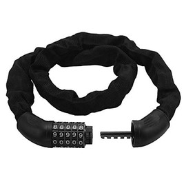Bike Lock Bicycle Lock Chain ，5-Digit Combination Lock Core Steel Wire Bike Lock Security&Portable Bicycle Locks